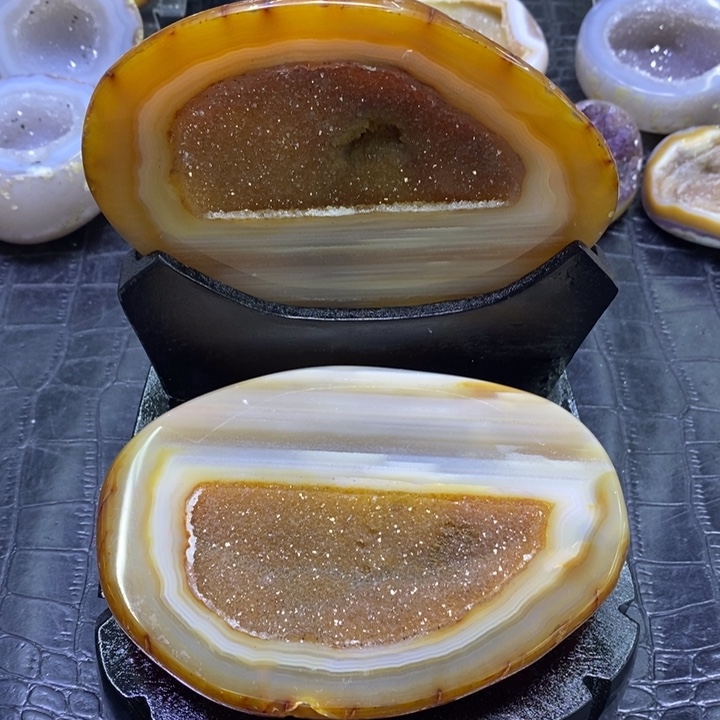 未镶嵌珠宝半成品水晶黄晶盆