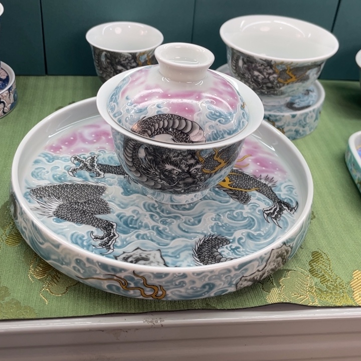 景德镇陶瓷盖碗茶具盖碗