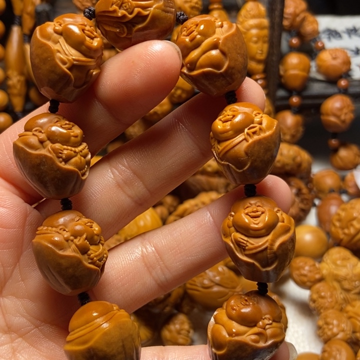 【闪购商品】橄榄核手串/手链包衣弥勒