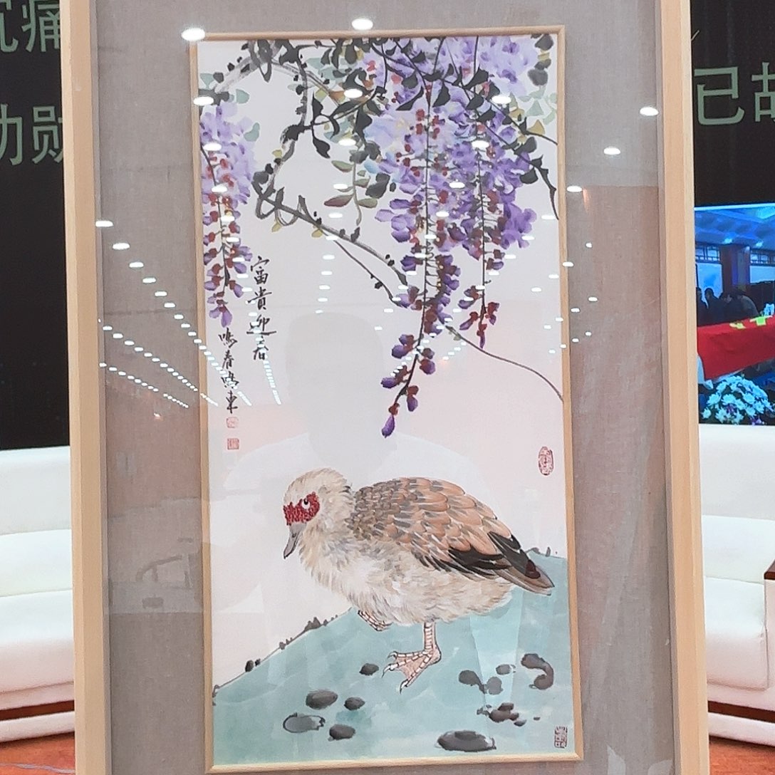 国画国画作品多次参加