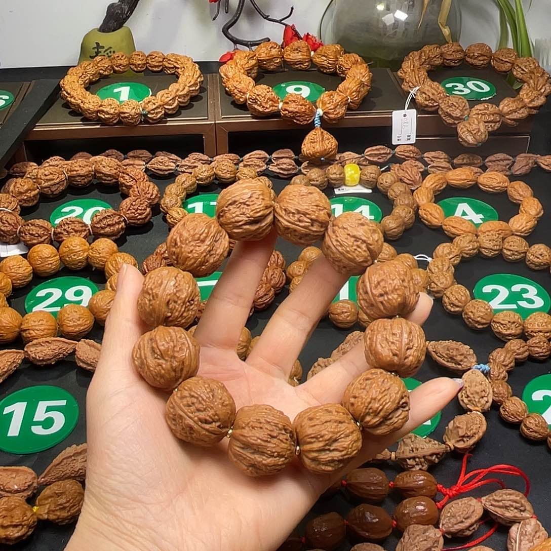 文玩核桃手串23尺寸蚂蚁纹