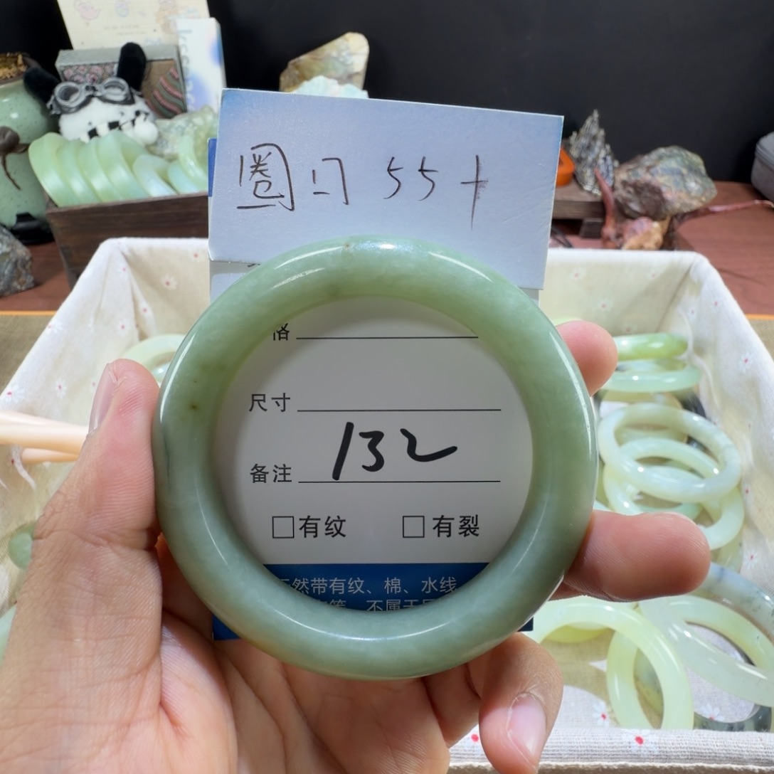 美***师蛇纹石玉未镶嵌手镯