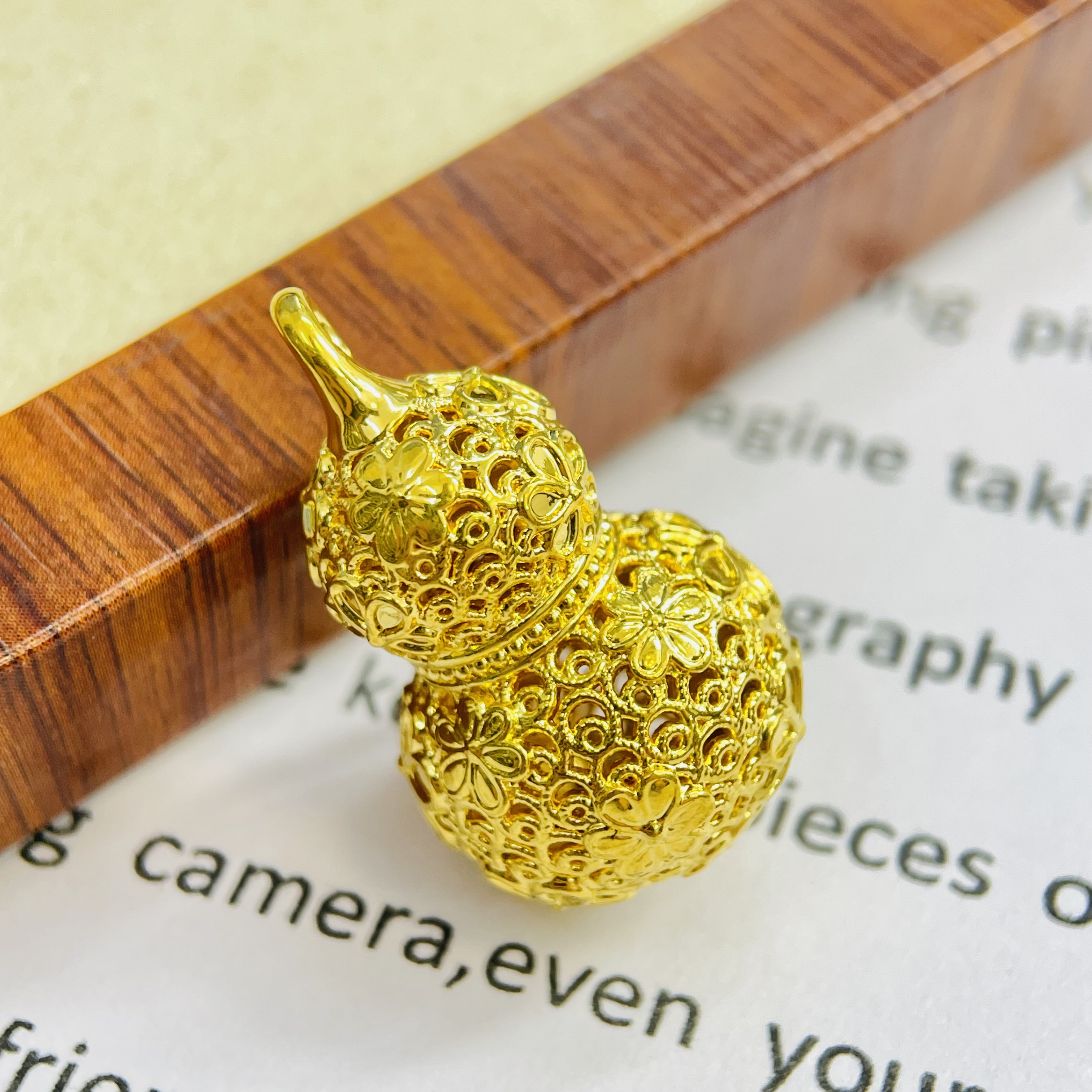 足金999镂空金福禄黄金首饰配件DP2792-01260