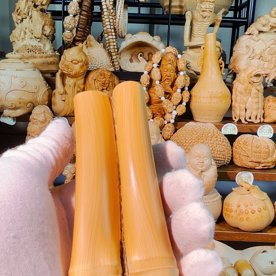 竹用****7竹雕素花器把玩件