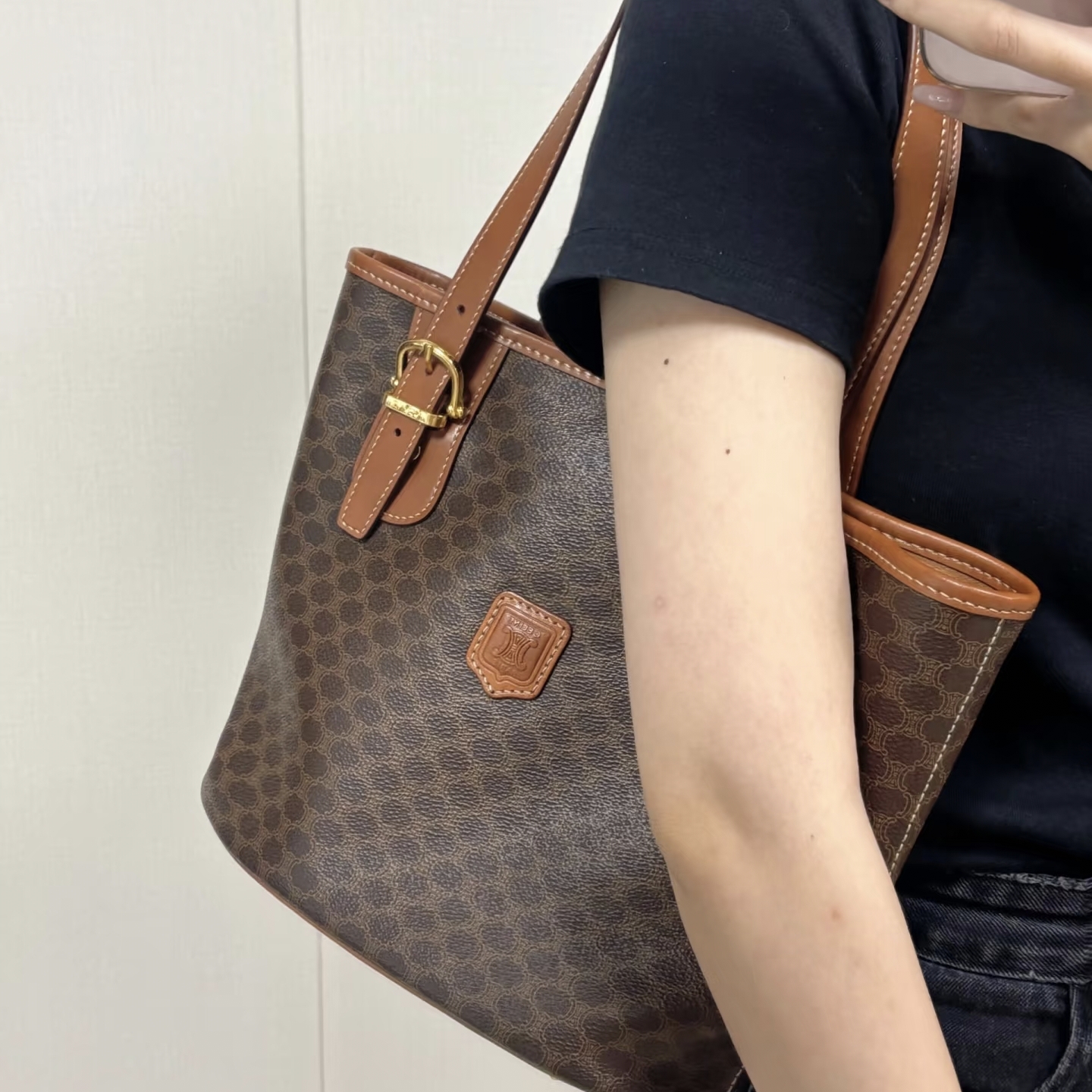 95新 Celine/思琳 G专属/思琳水桶单肩包/17036