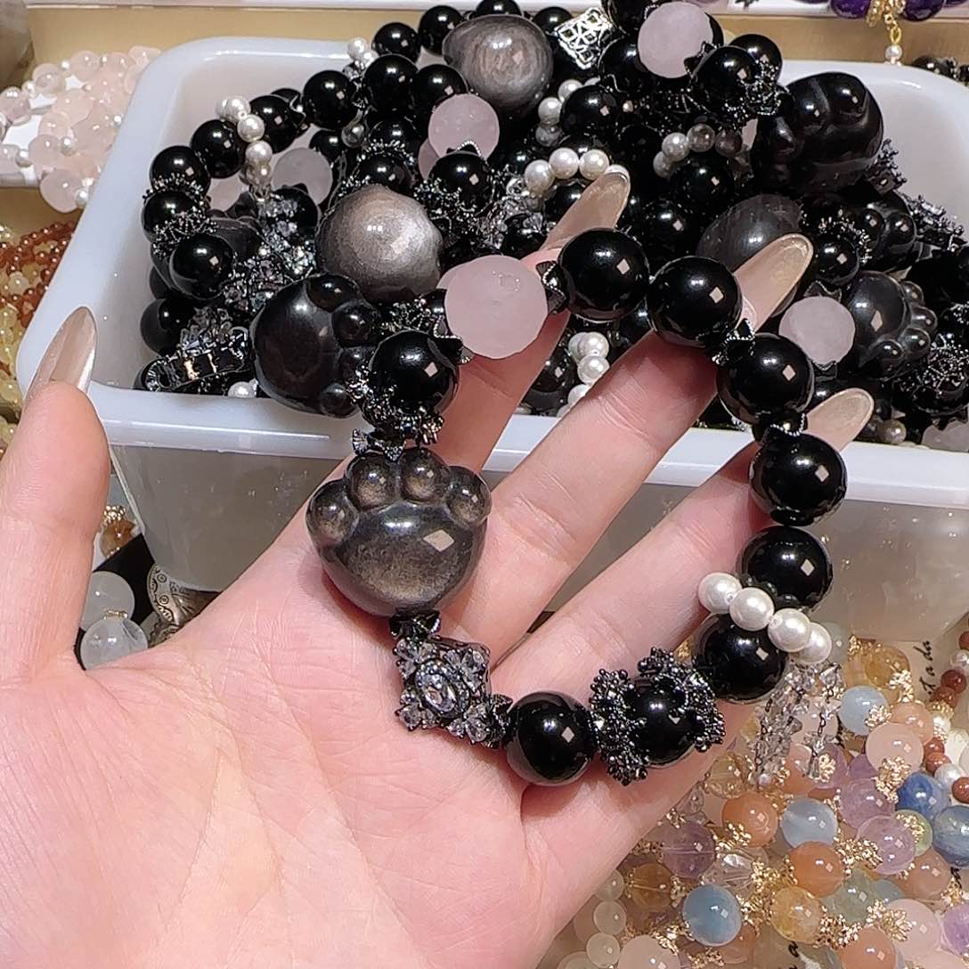 水晶手链未镶嵌吧