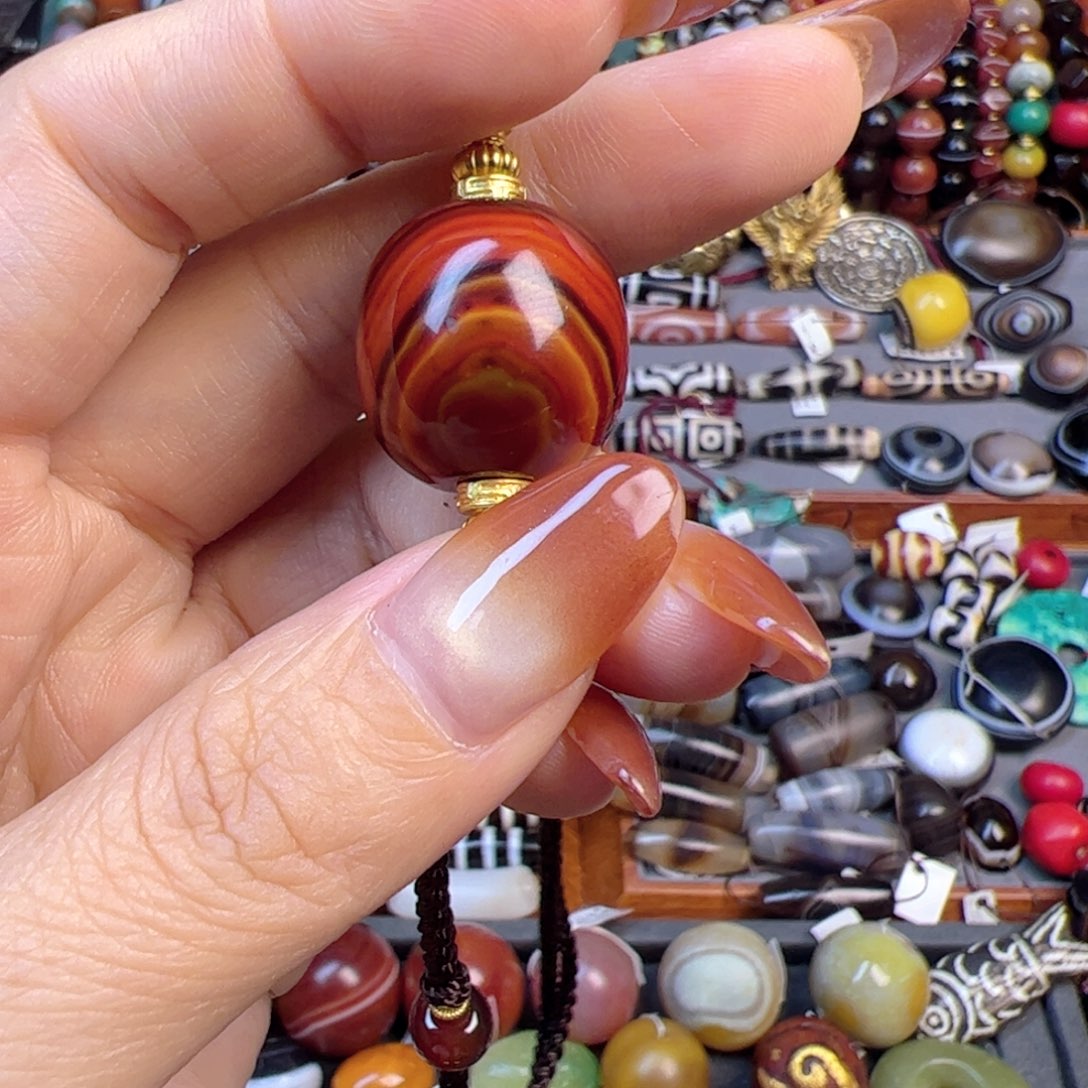 看***4玛瑙/玉髓未镶嵌单珠福利多多