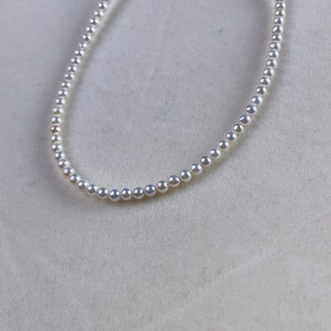 淡水珍珠颈饰银S925镶嵌