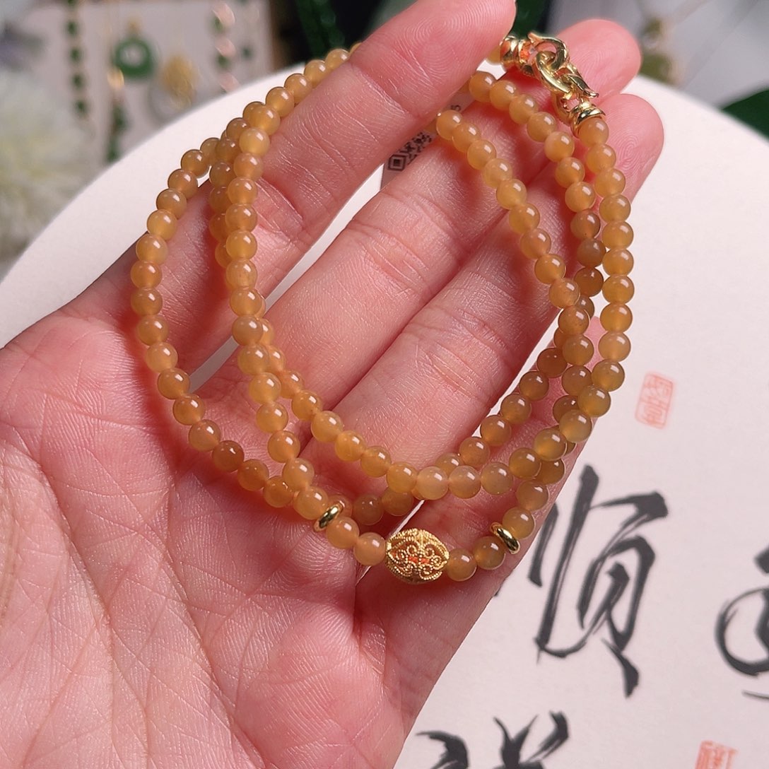 和田玉手链未镶嵌CS