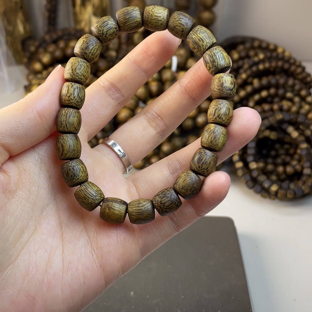 沉香沉香碎屑卡9鼓珠 7克