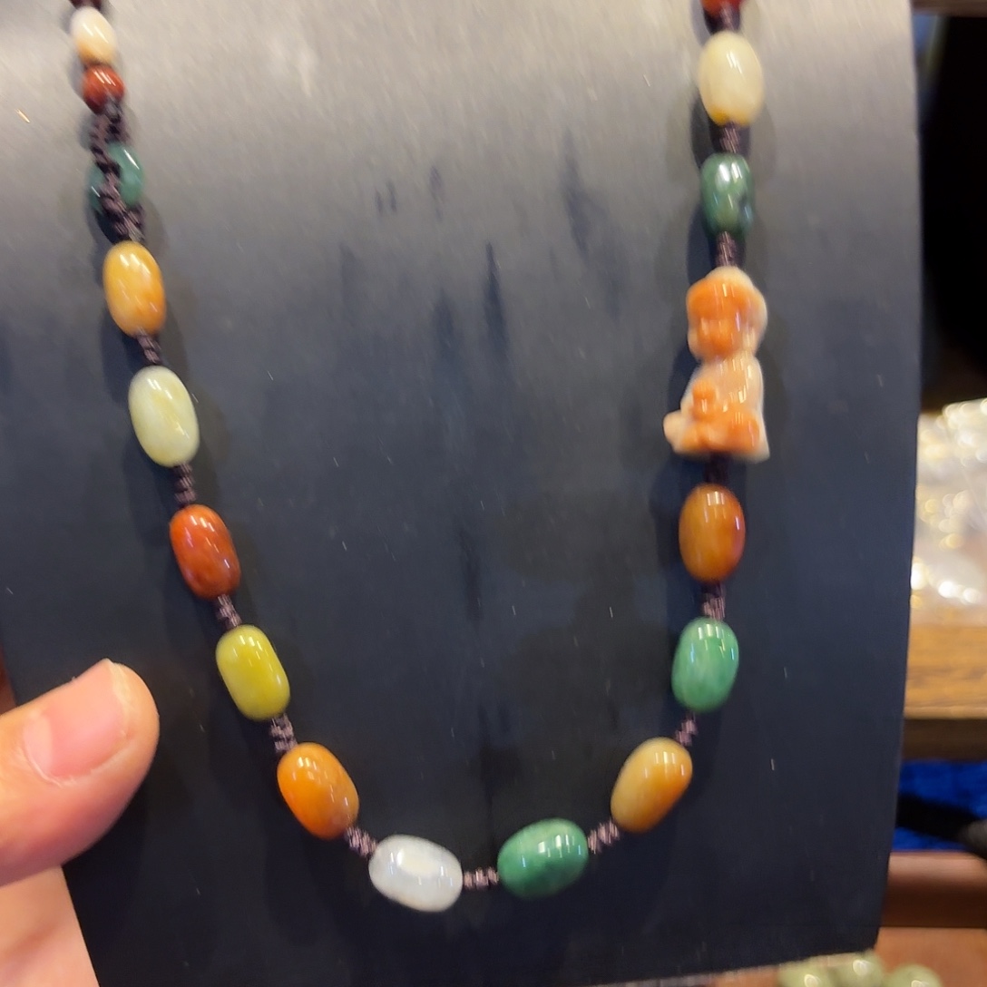 翡翠未镶嵌颈饰原创