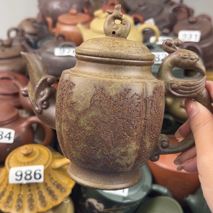茶壶紫砂底部跳砂