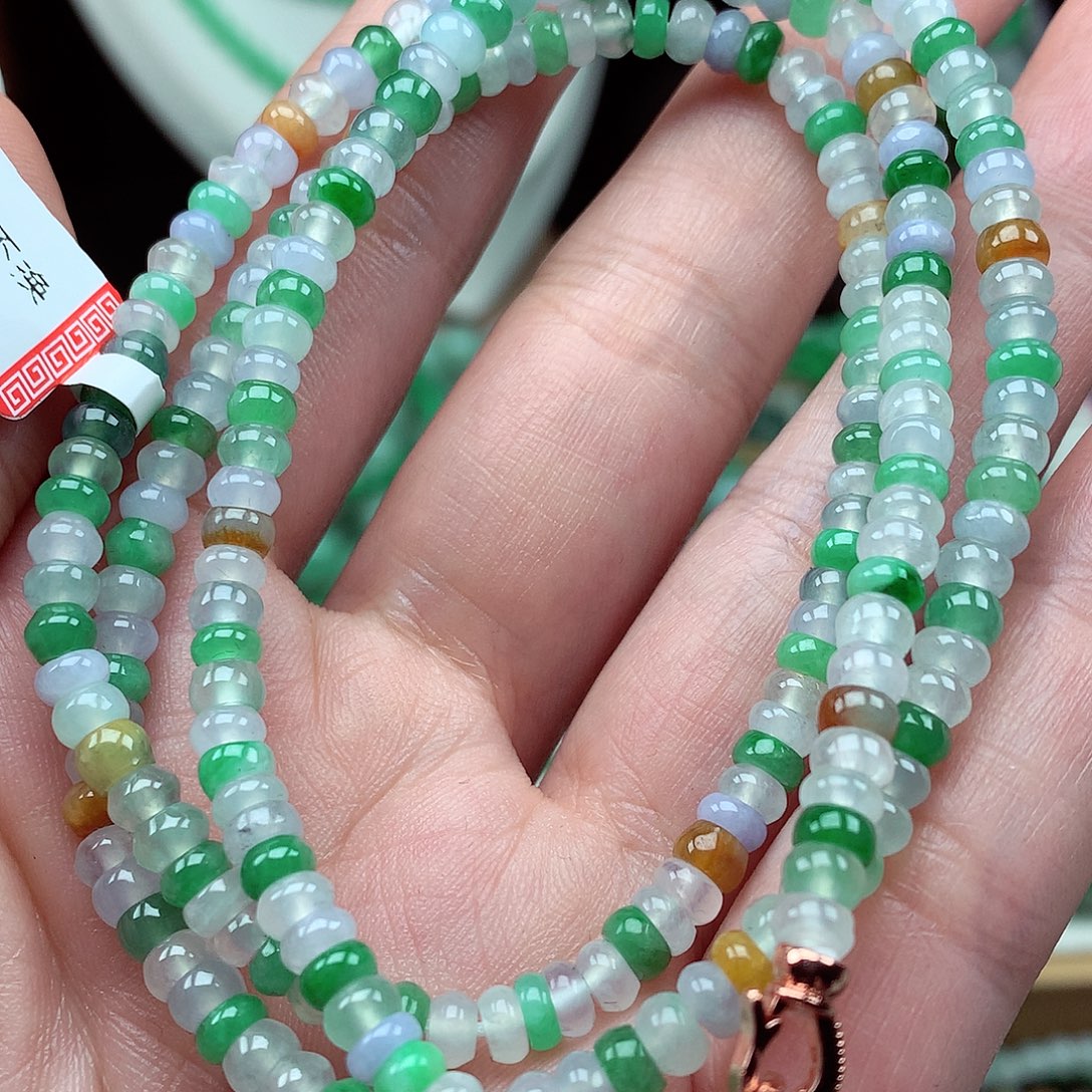 翡翠未镶嵌项链翡翠