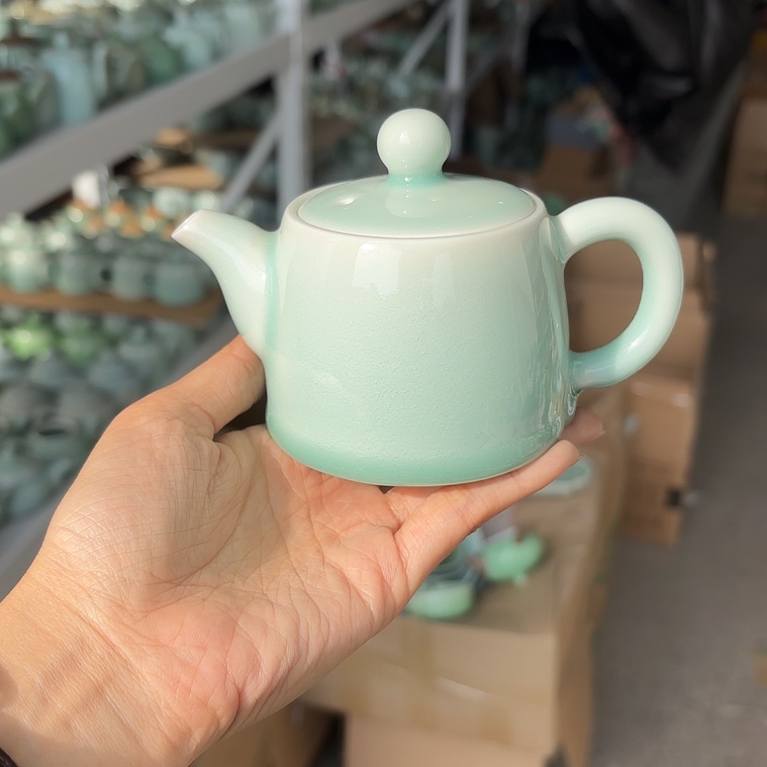 龙泉云间青瓷小米茶器