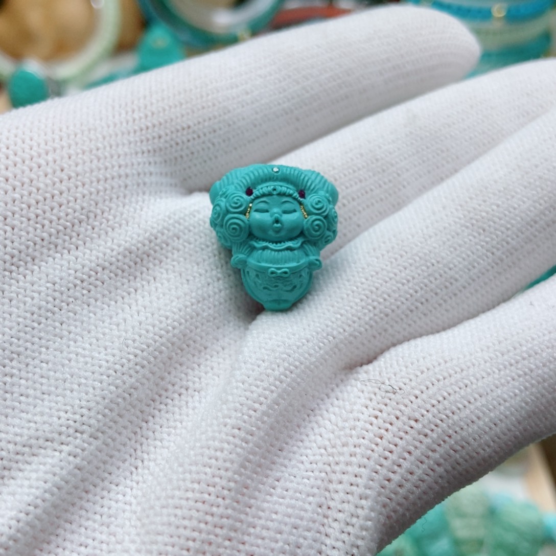 绿松石未镶嵌嘟嘟