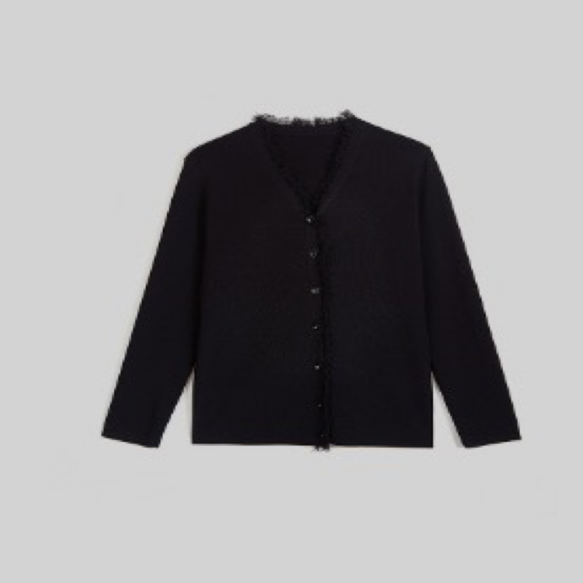 梵#黑桃A春秋福利高品质针织流苏开衫，衣长：62cm