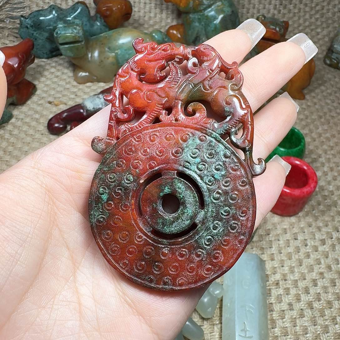 白玉菩提吊坠挂件