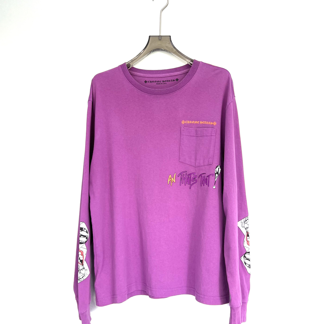 99新 Chrome Hearts/克罗心 紫色长袖T恤/L码（北京）