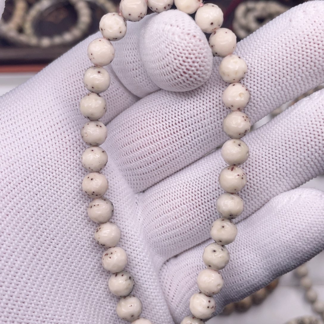 手串星月菩提7改龙纹无相手持冰糖料