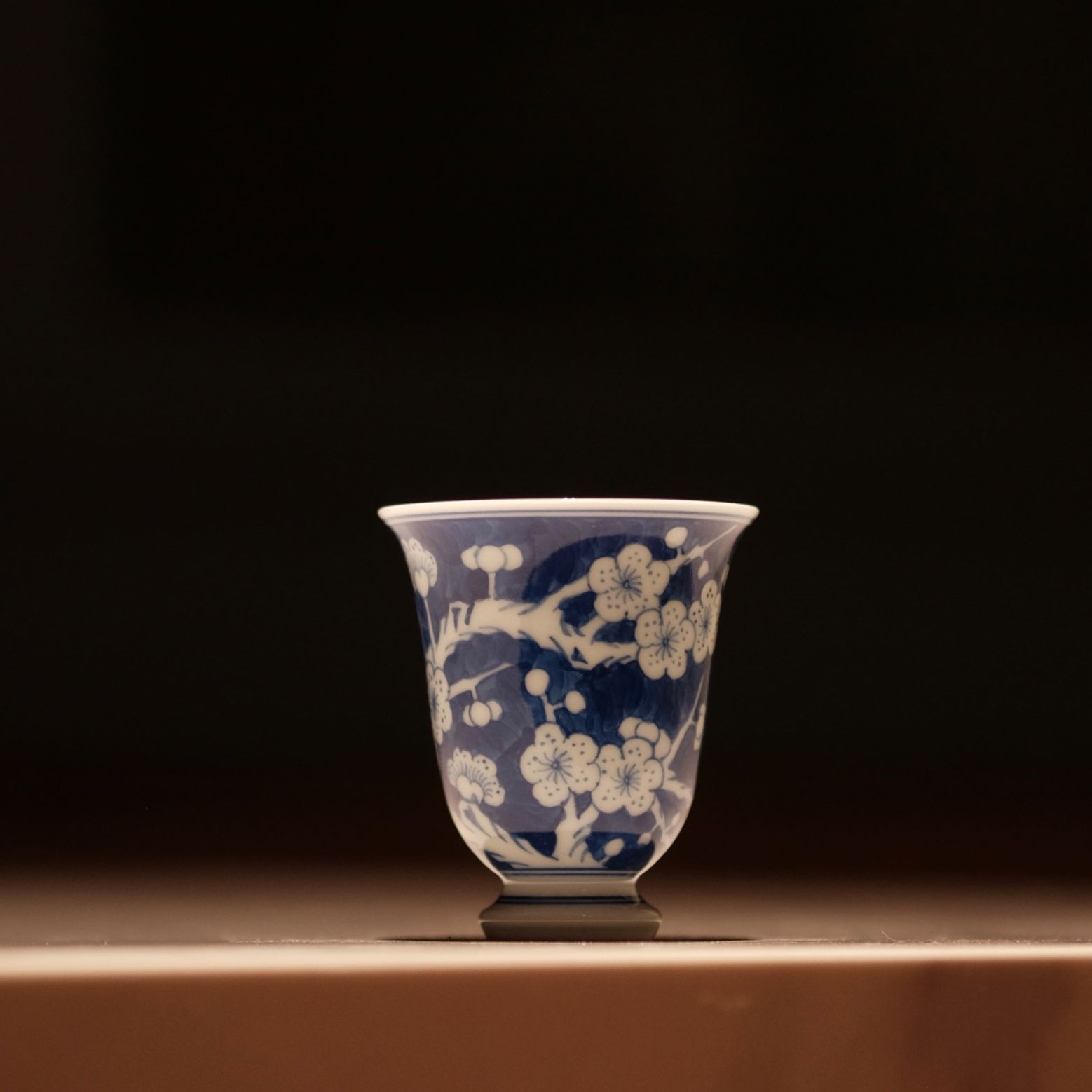 【慕白茶集】青花冰梅高足闻香杯
