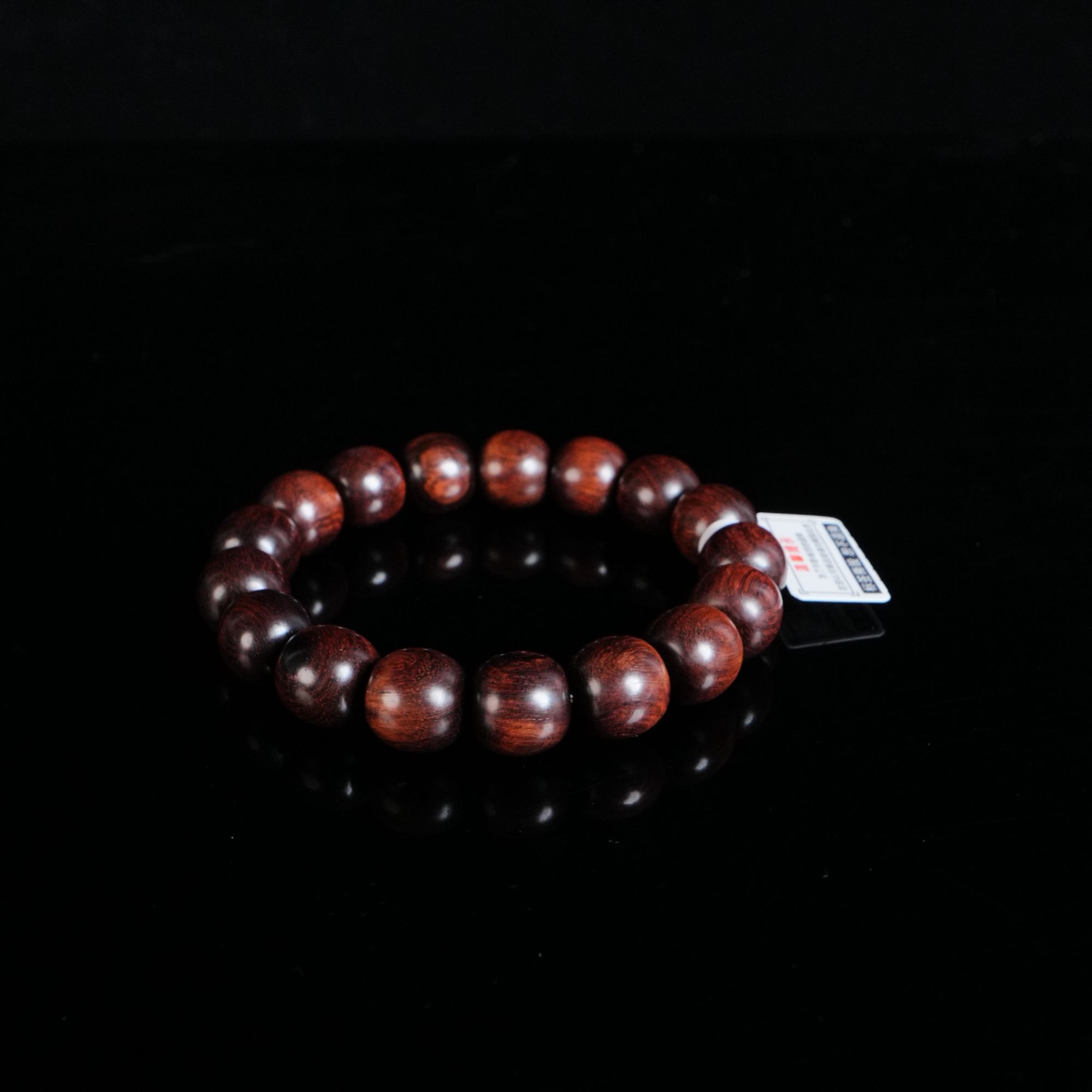 DY-B8961 海南黄花梨铁矿料桶珠手串 1.2x1.3cm 25.26g