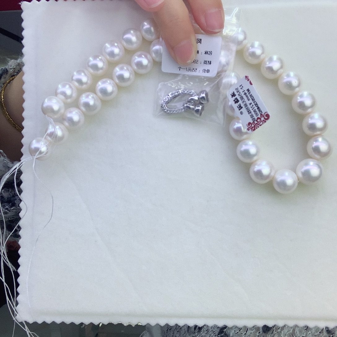未镶嵌颈饰淡水珍珠无核12-14