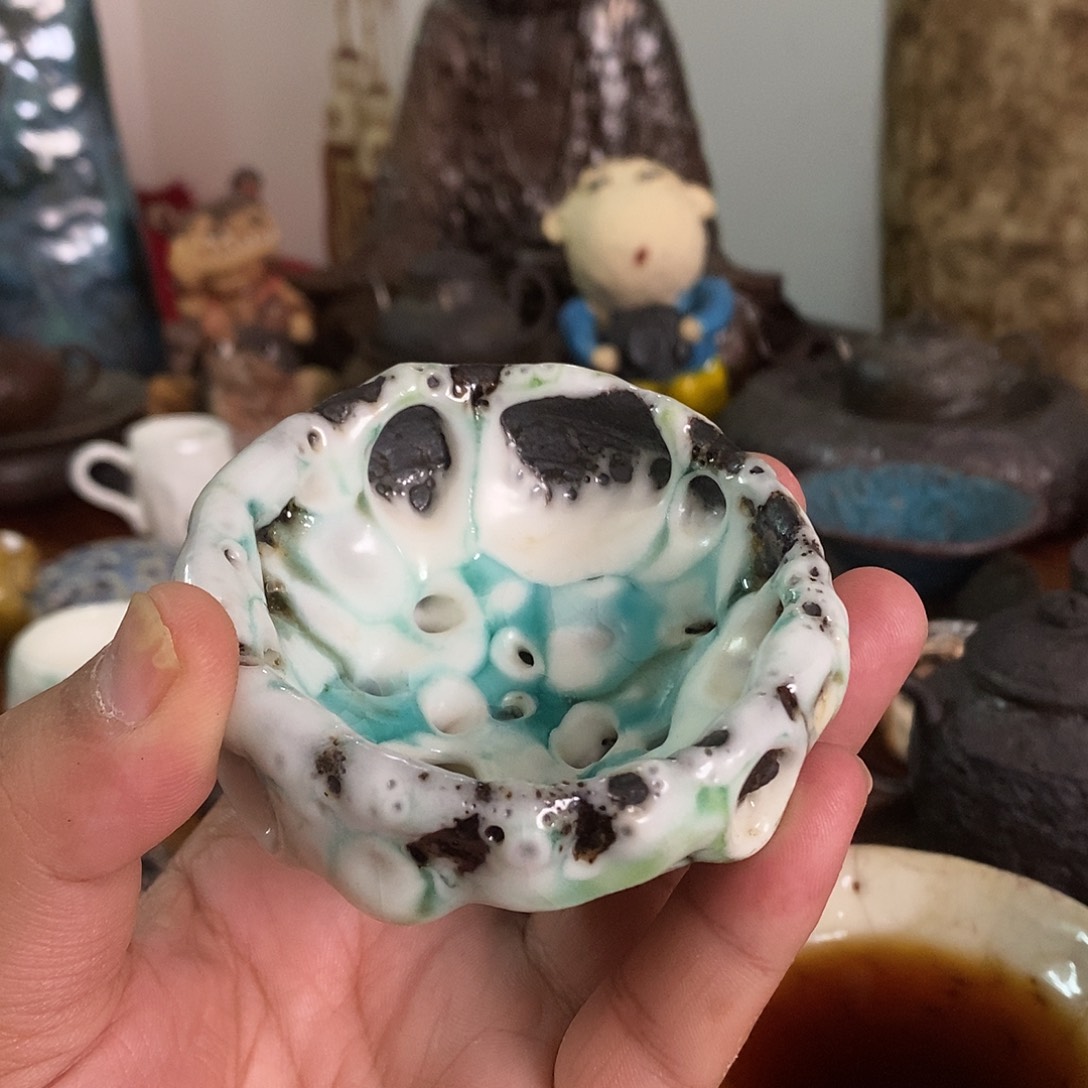 手工制作柴烧茶具