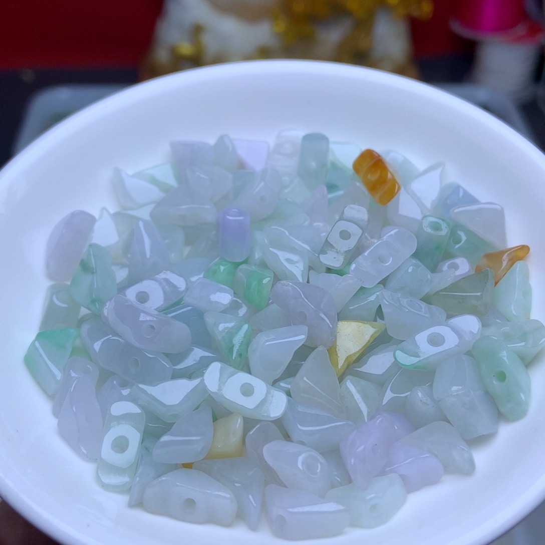 翡翠A货小元宝50颗