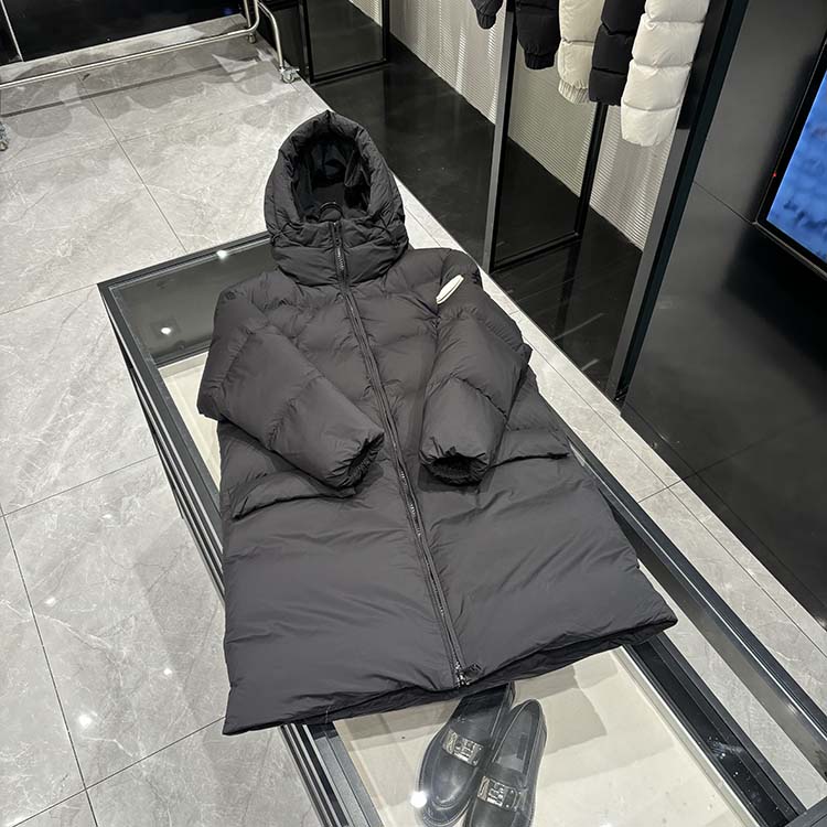 25年秋冬新款 时尚中长款过膝百塔连帽休闲女款羽绒服-8854