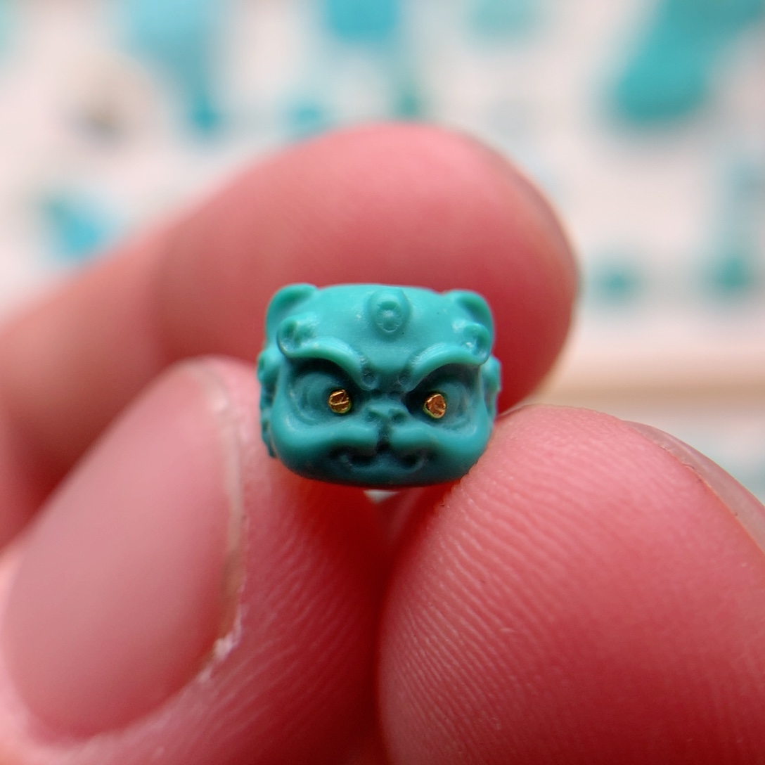 绿松石珠宝奇石18K金镶嵌