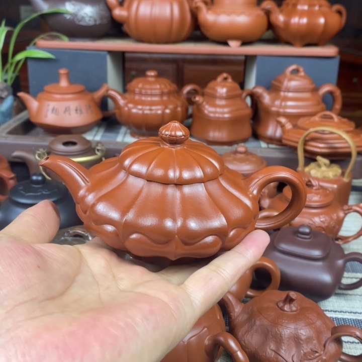 茶壶紫砂合菱220cc原矿赵庄朱泥特价