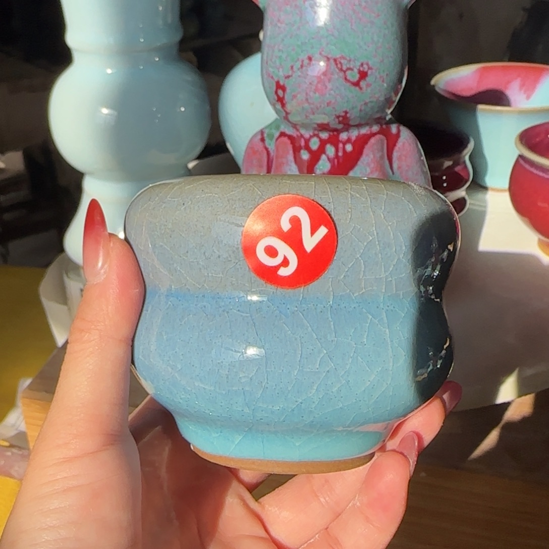摆件瓷郑家钧窑摆件