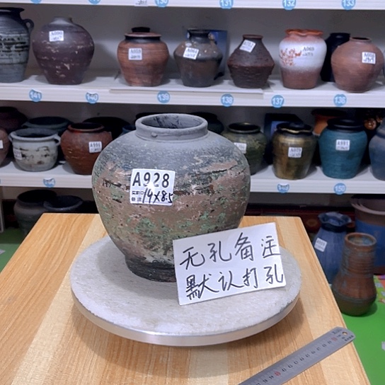 红陶手工制作工艺花盆