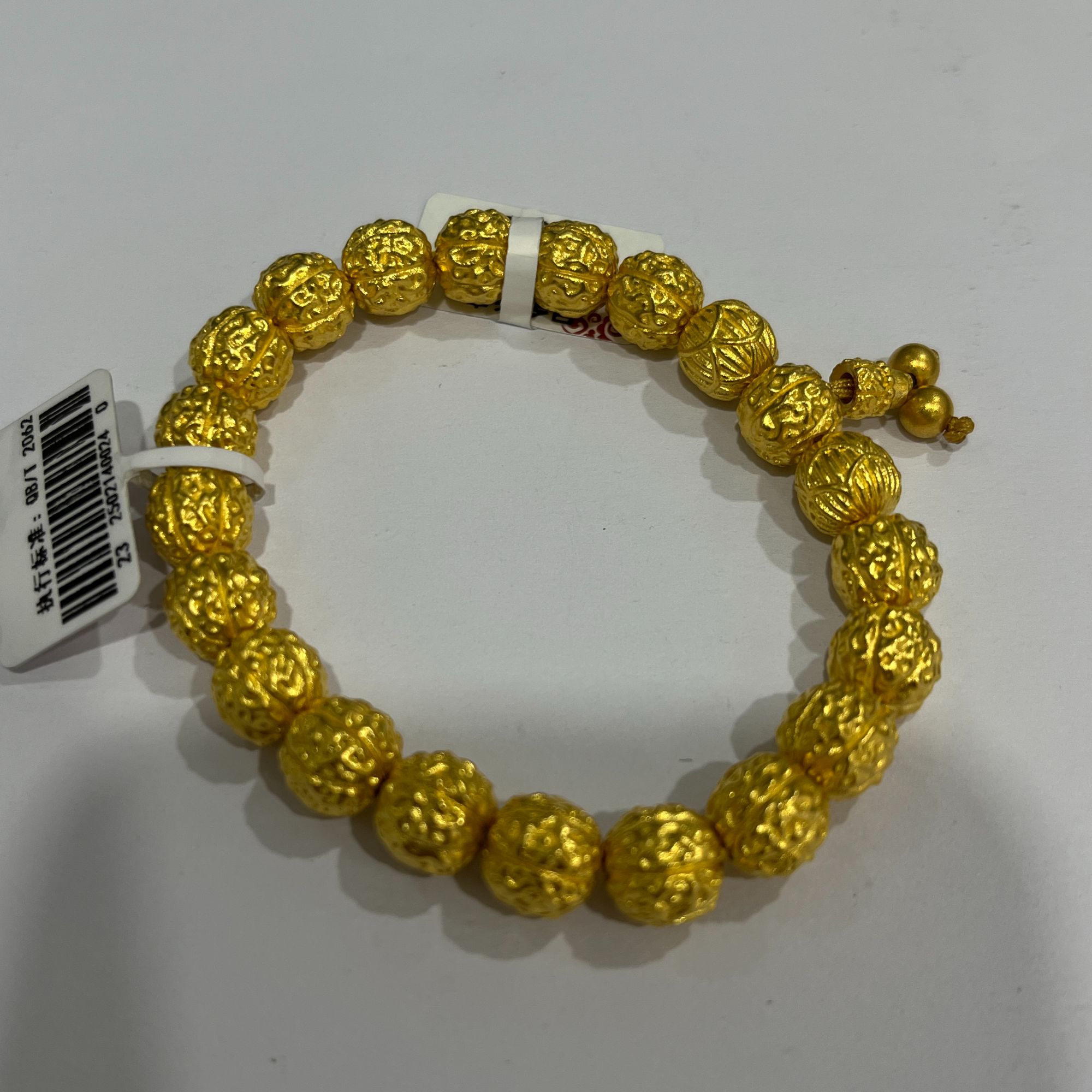 足金999手串古法足金菩提手串18手围古法时尚