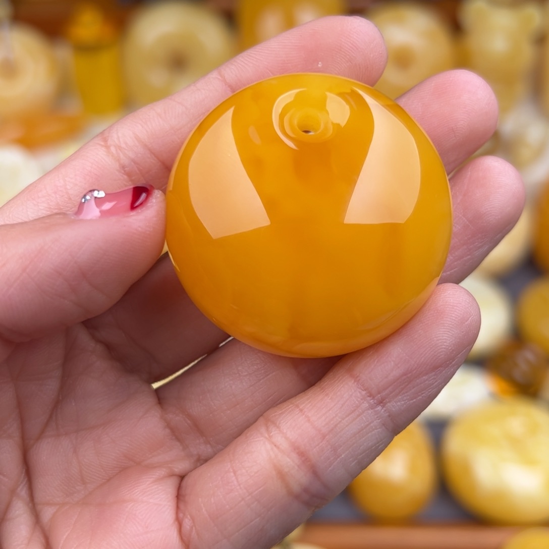 琥珀颈饰未镶嵌纯天然琥珀蜜蜡无优化