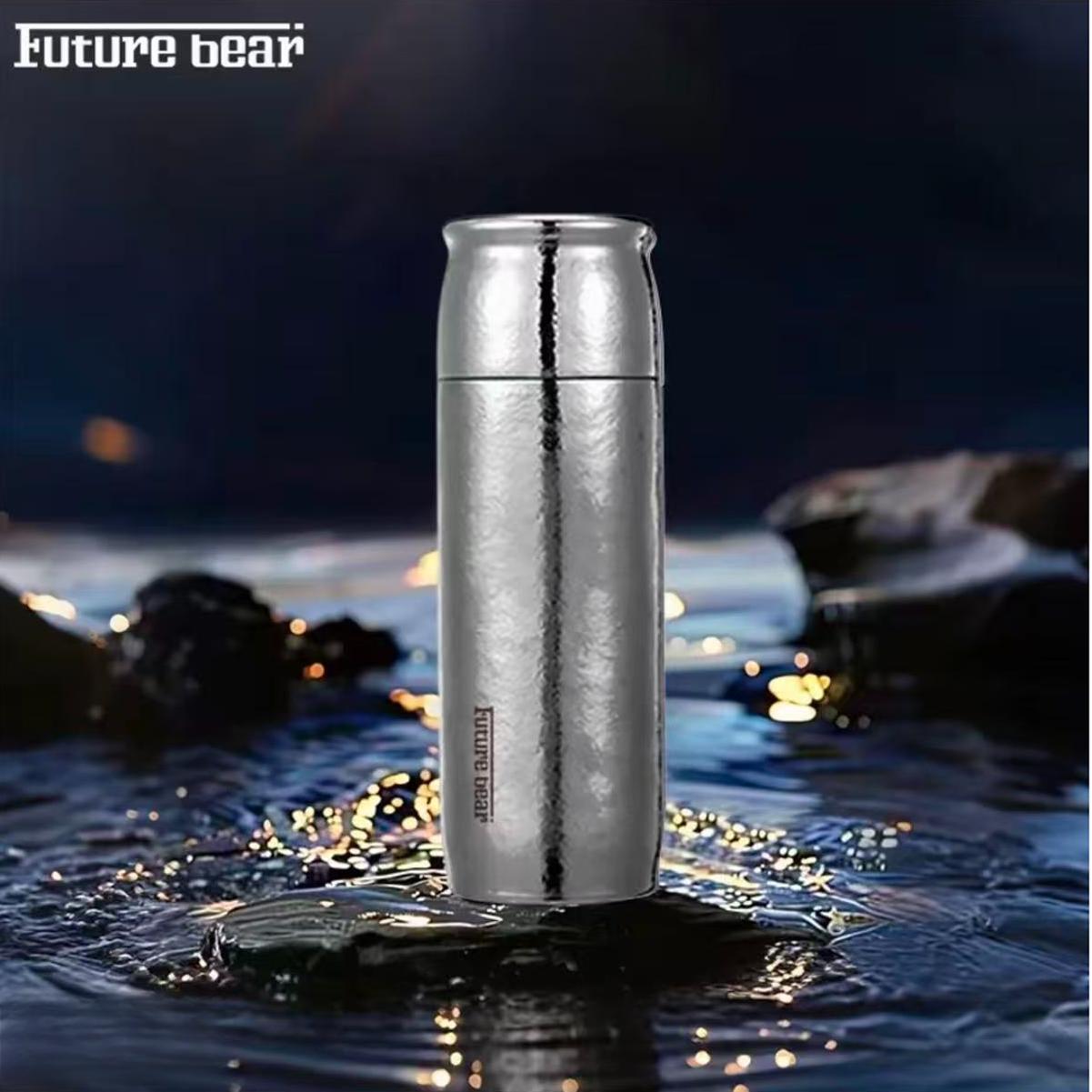 未来熊futurebear纯钛保温杯茶水分离水杯高颜值男女轻盈钛杯礼盒