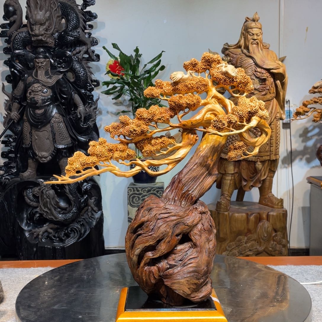 香榧木精品摆件雕工
