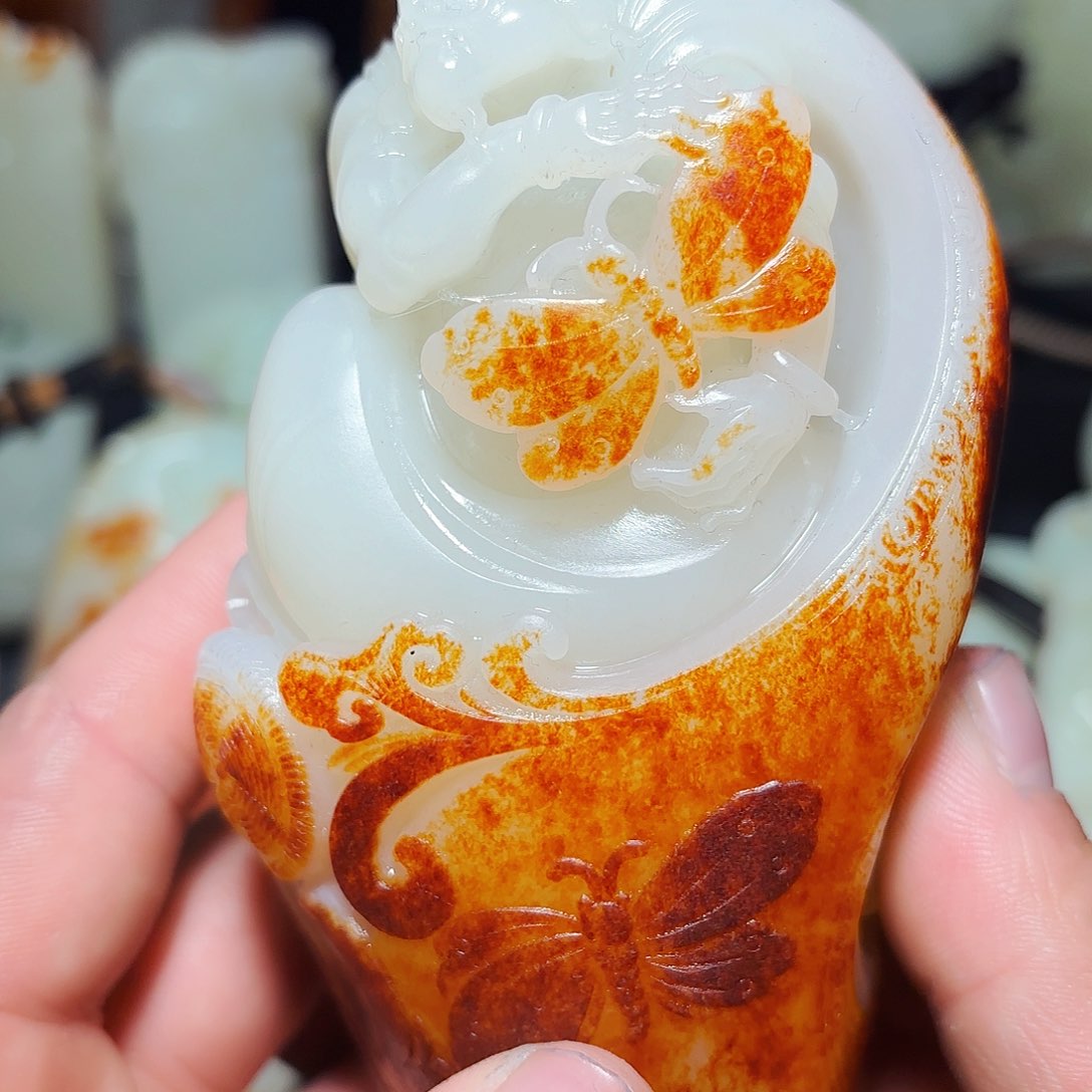 和田玉颈饰未镶嵌心****0