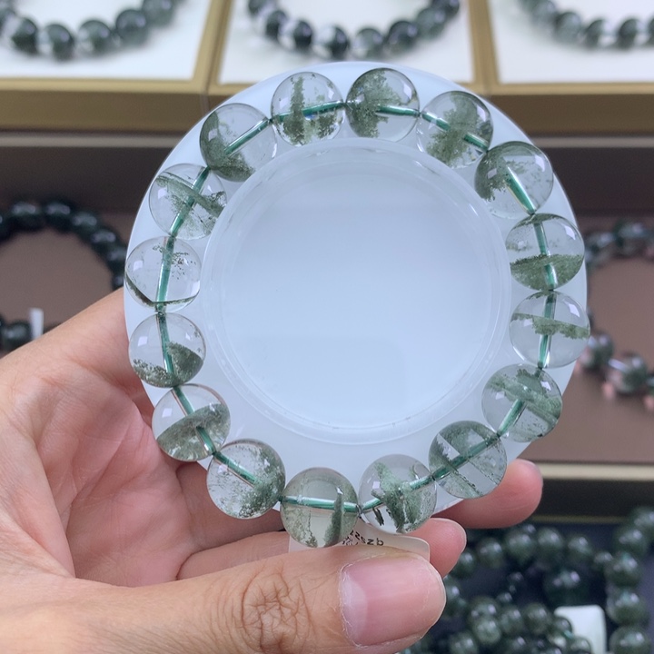 未镶嵌手链水晶绿幽灵