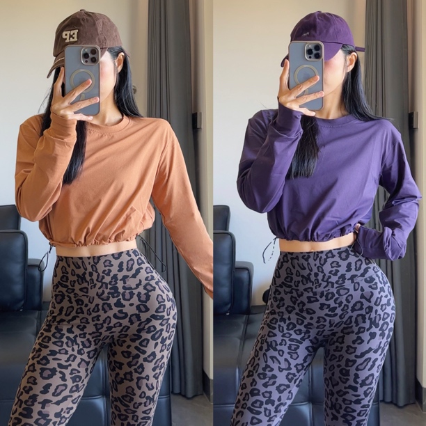 【大严家】圆卫衣宽松休闲抽绳瑜伽健身运动服女长袖上衣外套