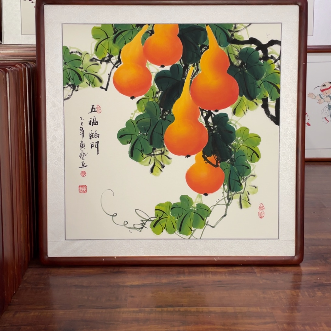 国画带框尺寸83*83厘米
