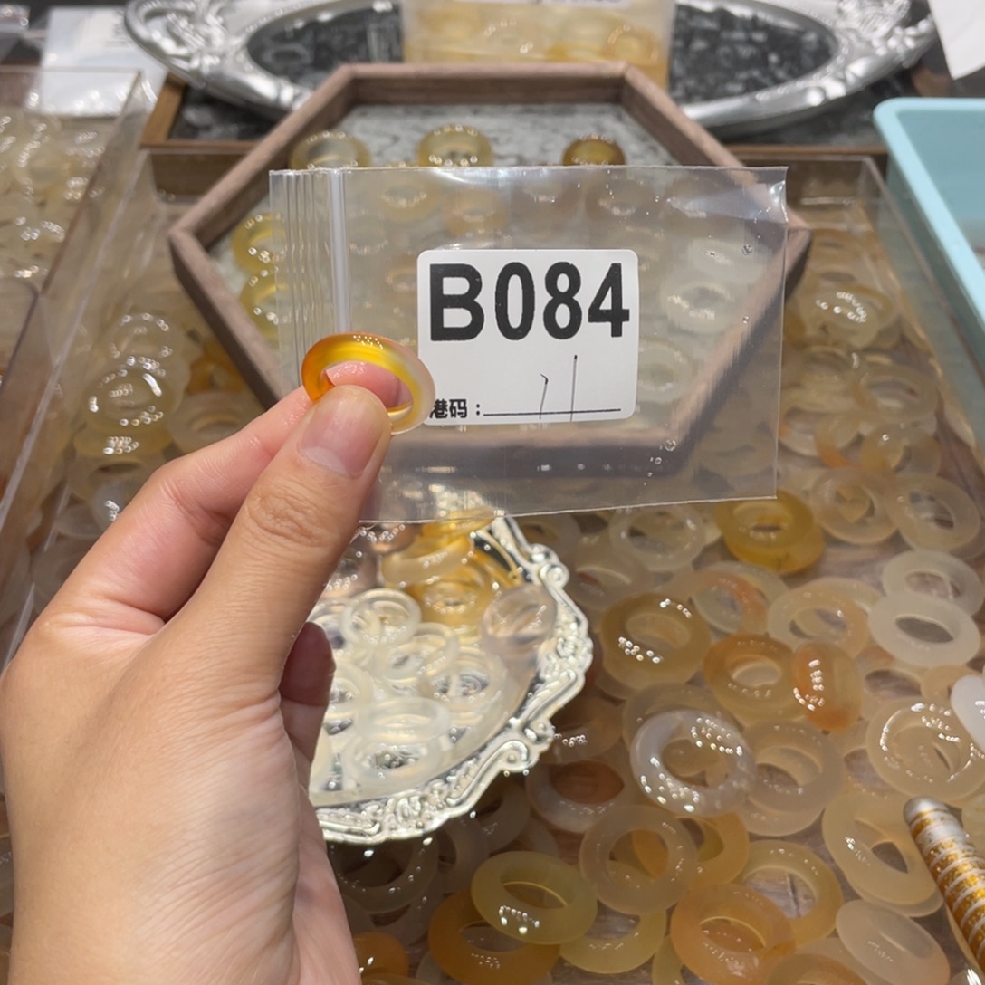 玛瑙/玉髓未镶嵌戒指084