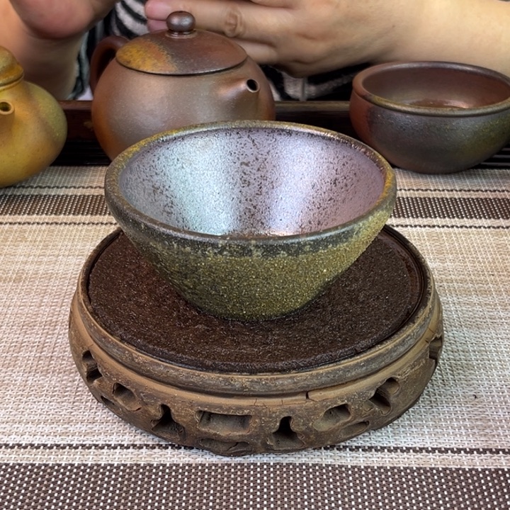 紫砂茶壶底槽清柴烧150cc