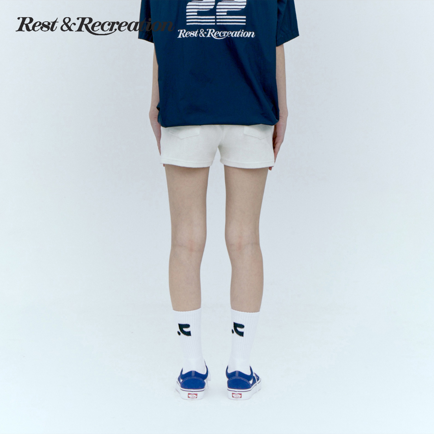 RestandRecreation官方棉质撞色logo提花短筒袜女百搭休闲舒适