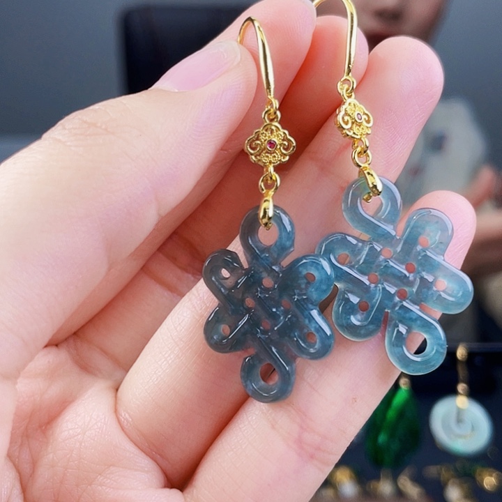 翡翠耳饰未镶嵌饰品