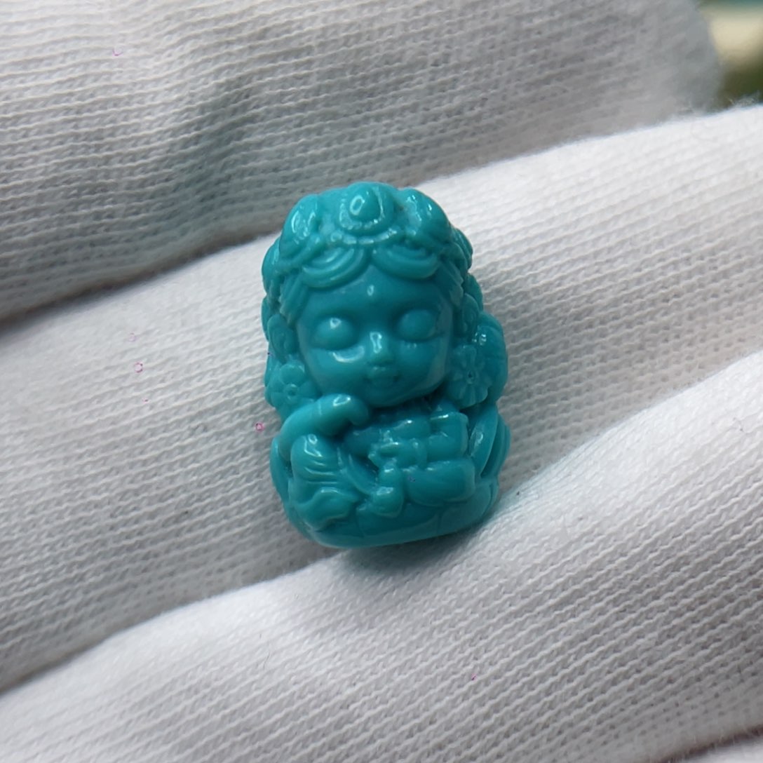 绿松石未镶嵌颈饰卡11-16-9.3