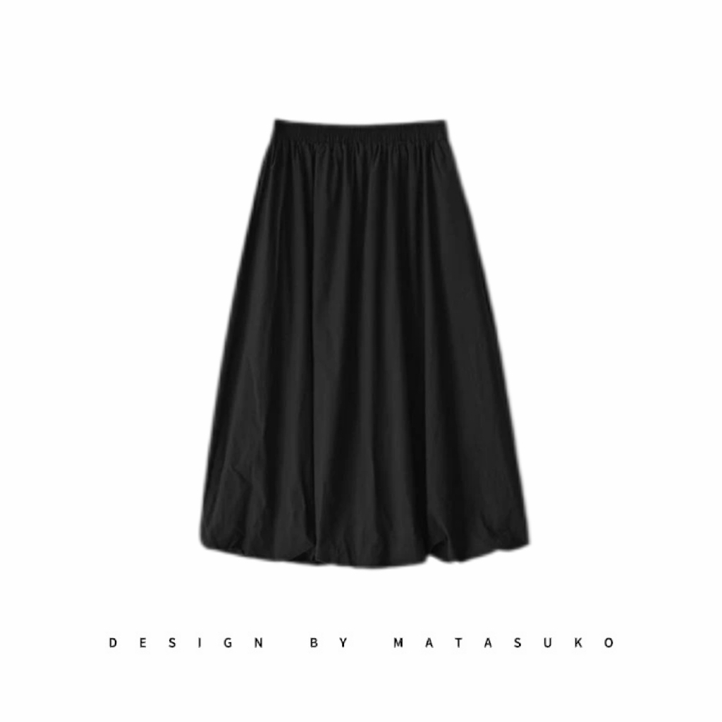 MATASUKO 花苞裙 TR进口面料 双层立体设计 纯棉面料半身裙