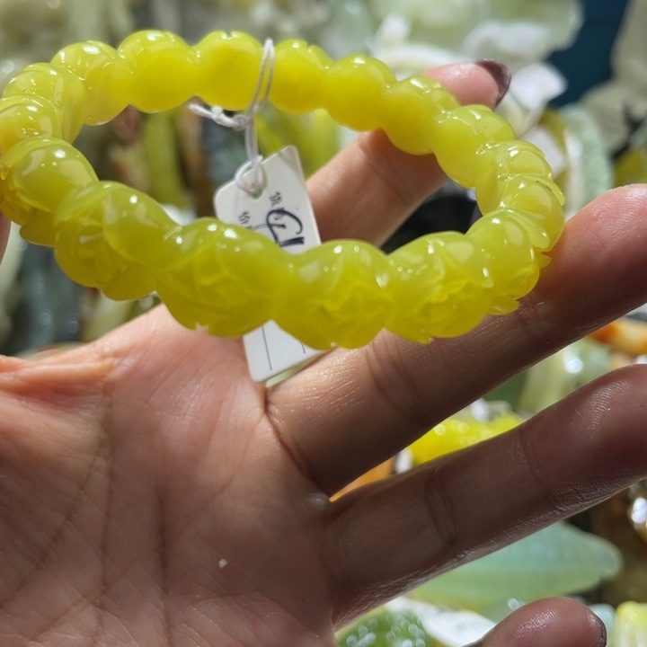 岫玉未镶嵌手镯55.56