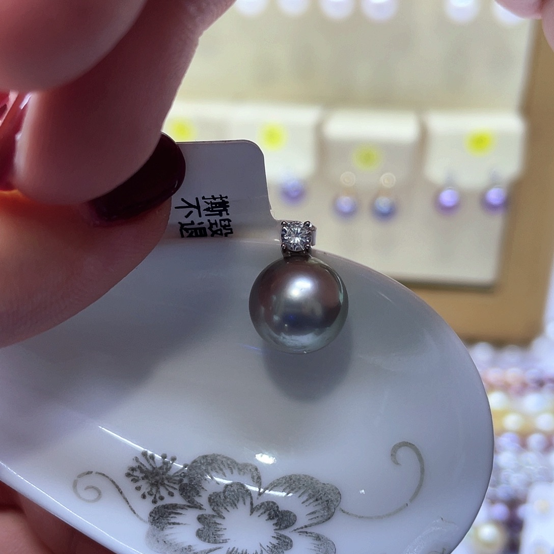 海水珍珠颈饰银S925镶嵌