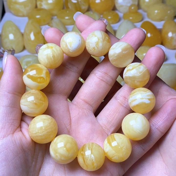 未镶嵌琥珀手链天然无优化琥珀蜜蜡